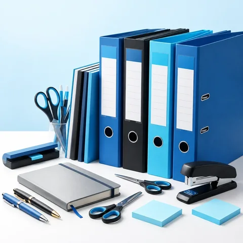 Classeurs, cahiers, stylos et accessoires de bureau