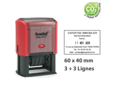 Dateur automatique TRODAT Printy 4727 - Tampon 60x40 mm personnalisable