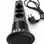Multiprise Verticale Pop-Up Encastrable avec USB et Prises 220V — WebP optimisé Multiprise Verticale Pop-Up Encastrable avec USB et Prises 220V