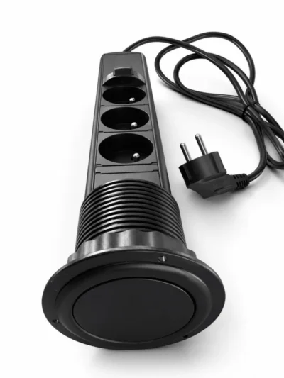 Multiprise Verticale Pop-Up Encastrable avec USB et Prises 220V — WebP optimisé Multiprise Verticale Pop-Up Encastrable avec USB et Prises 220V