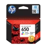 HP 650 Tri-color Original Ink Advantage Cartridge — WebP optimisé HP 650 Tri-color Original Ink Advantage Cartridge