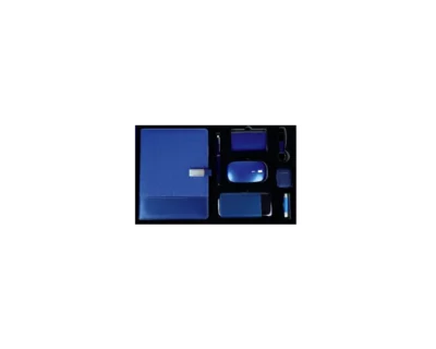 Coffret Agenda VIP 16x22 cm Similicuir avec Power-Bank 10000 mAh et 6 Accessoires