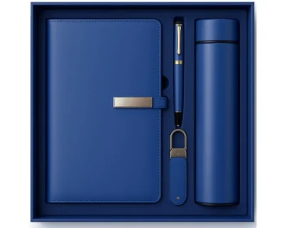 Coffret Agenda VIP 16x22 cm Similicuir avec Thermos Intelligente et Accessoires