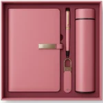 Coffret Agenda VIP 16x22 cm Similicuir avec Thermos Intelligente et Accessoires