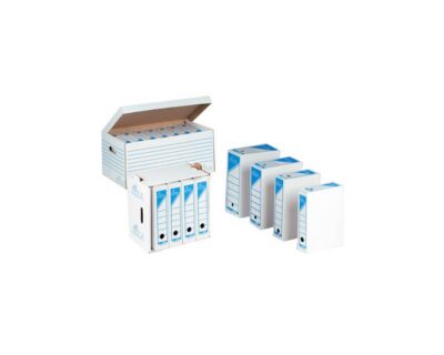 Lot de 25 Boîtes d'Archives SICLA Grand Format 38,5 x 30 cm - Dos 135 mm