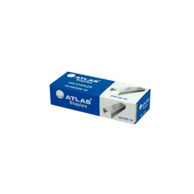 10 Boîtes de 1000 Agrafes Atlas 24/6 - Galvanisées Anti-Rouille