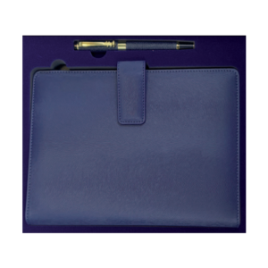 Coffret Agenda + Stylo 16x22 cm Couverture Rigide Simili Cuir