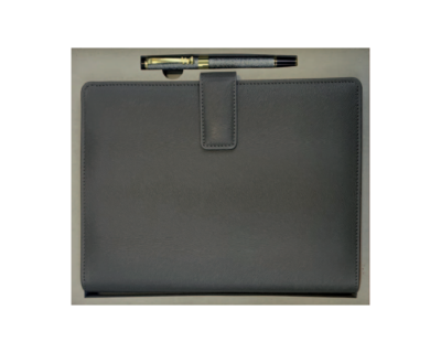 Coffret Agenda + Stylo 16x22 cm Couverture Rigide Simili Cuir