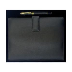 Coffret Agenda + Stylo 16x22 cm Couverture Rigide Simili Cuir