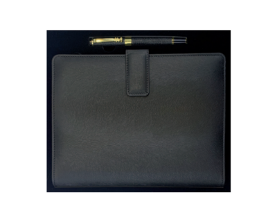 Coffret Agenda + Stylo 16x22 cm Couverture Rigide Simili Cuir
