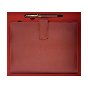 Coffret Agenda + Stylo 16x22 cm Couverture Rigide Simili Cuir