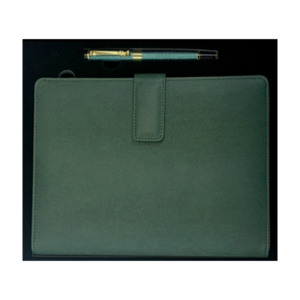 Coffret Agenda + Stylo 16x22 cm Couverture Rigide Simili Cuir