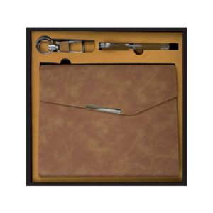 Agenda Professionnel 16x22 cm SimiliCuir avec Accessoires - Coffret Complet