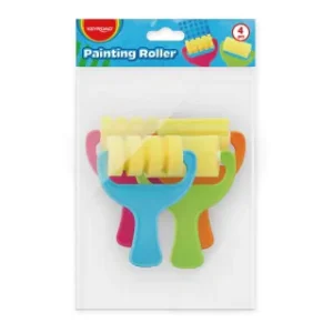 ROULEAU DE PEINTURE POUR ENFANTS KEYROAD, 4PCS, ÉPONGE, CINTRE, MÉLANGE DE COULEURS