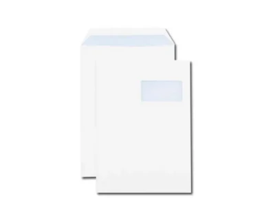 250 Pochettes Open System UNIPAPEL 229x324 mm 100g avec fenêtre