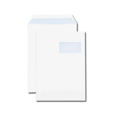 250 Pochettes Open System UNIPAPEL 229x324 mm 100g avec fenêtre