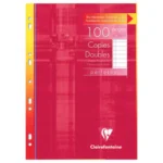 COPIES DOUBLES PERFOREES Clairefontaine 100 Pages