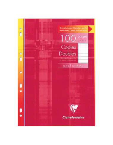 COPIES DOUBLES PERFOREES Clairefontaine 100 Pages