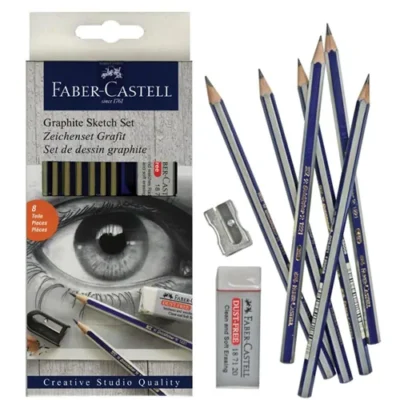 Coffret de croquis en graphite Goldfaber 8 pièces