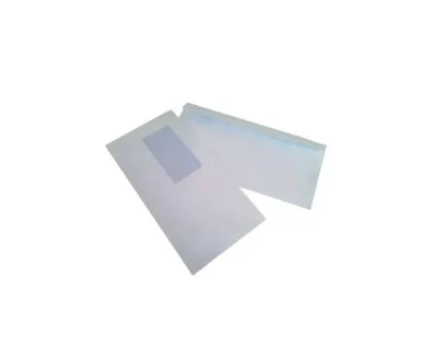 500 Enveloppes Unipapel Open System 110x220 mm 90g/m² Avec Fenêtre