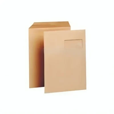 500 Pochettes Autodex Kraft Vergé 162x229 mm 90g - Fermeture Autocollante