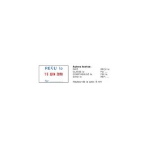Dateur Trodat Métal Line 5430 - 41 x 24 mm - 2 lignes