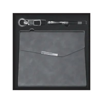 Agenda Professionnel 16x22 cm SimiliCuir avec Accessoires - Coffret Complet