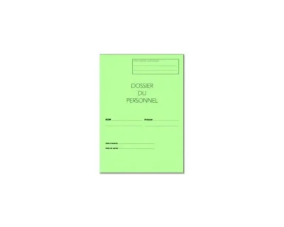 Bloc de 100 Dossiers Fiche du Personnel 24x32 cm