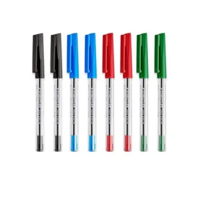 Boîte de 10 Stylos Bille STAEDTLER Stick Pointe Médium - 4 Coloris
