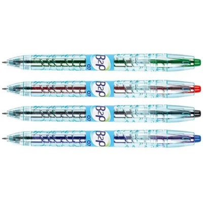 Boîte de 10 stylos gel Pilot B2P Medium - 4 coloris écologiques