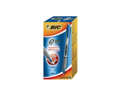Boîte de 12 Rollers BIC Z4® pointe aiguille 0.5mm - Encre liquide