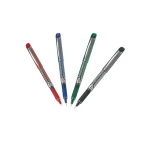Boîte de 12 Rollers PILOT V5 Grip - Pointe fine, encre liquide, 4 couleurs