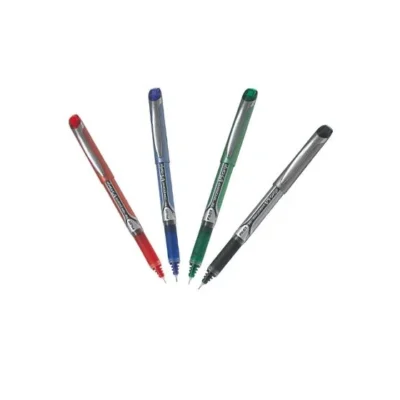 Boîte de 12 Rollers PILOT V5 Grip - Pointe fine, encre liquide, 4 couleurs