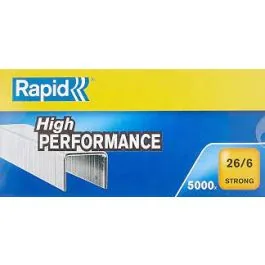 Boîte de 5000 agrafes Rapid 26/6 mm - Agrafes robustes SuperFlatClinch