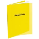 CAHIER GRANDS CARREAUX 192 PAGES 170×220 POLYPRO JAUNE CONQUERANT