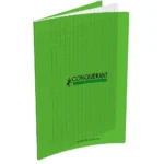 CAHIER GRANDS CARREAUX 192 PAGES 170×220 POLYPRO VERT CONQUERANT