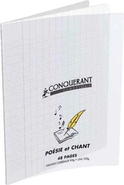 Cahier Poésie Conquerant Classique