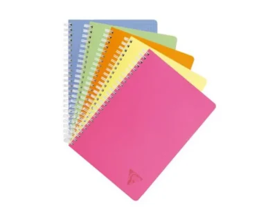 Cahier spiralé CLAREFONTAINE grands carreaux 96 pages 24x32 cm Cahier spiralé 24x32 cm