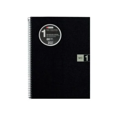 Cahier Spirale Miquelrius M®1 A4 - 80 Feuilles Papier 70g/m² - Couverture Rigide