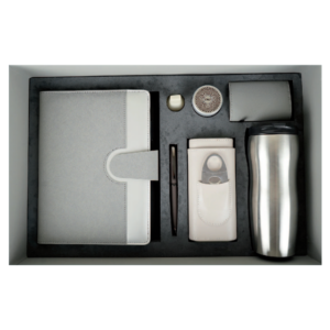 Coffret Agenda Premium VIP 16×22 cm Similicuir avec Accessoires Professionnels