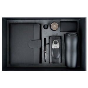 Coffret Agenda Premium VIP 16×22 cm Similicuir avec Accessoires Professionnels