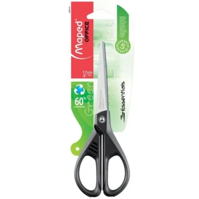 Ciseaux Essentals Green 17 cm Symétriques Réf 468010 Maped ciseaux maped 17 cm Essentals Green Symétriques - Ciseaux Essentals Green 17 cm Symétriques