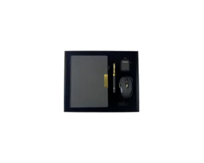 Coffret Agenda VIP 16x22 cm Similicuir + 4 Accessoires Professionnels