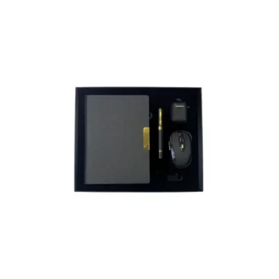 Coffret Agenda VIP 16x22 cm Similicuir + 4 Accessoires Professionnels