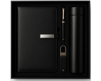 VIP Coffret Agenda 16x22 cm Thermos Intelligente - Coffret Agenda VIP 16x22 cm Similicuir avec Thermos Intelligente et