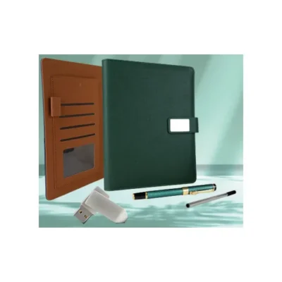 Coffret Agenda VIP Similicuir 16x22 cm avec Accessoires