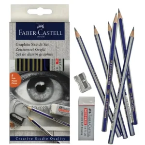 Coffret de croquis en graphite Goldfaber 8 pièces