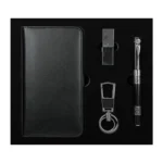 Coffret VIP Professionnel : Portefeuille Power Bank, Clé USB 64 Go et Accessoires Complets Noir Coffret VIP 64