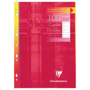 COPIES DOUBLES PERFOREES Clairefontaine 100 Pages