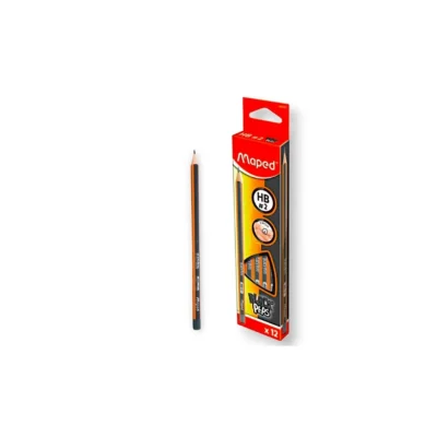 Crayon Noir Black' peps HB2 en Bte 12 Réf 850021 Maped